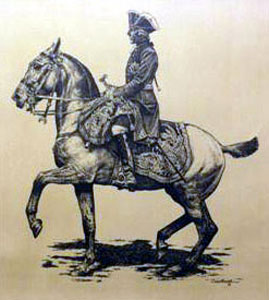 Friedrich der Große zu Pferd